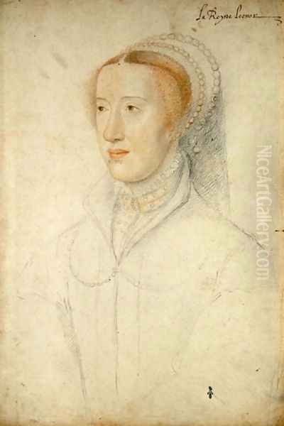 Eleonor of Hapsbourg (1498-1558) Archduchess of Austria, c.1540 Oil Painting by (studio of) Clouet