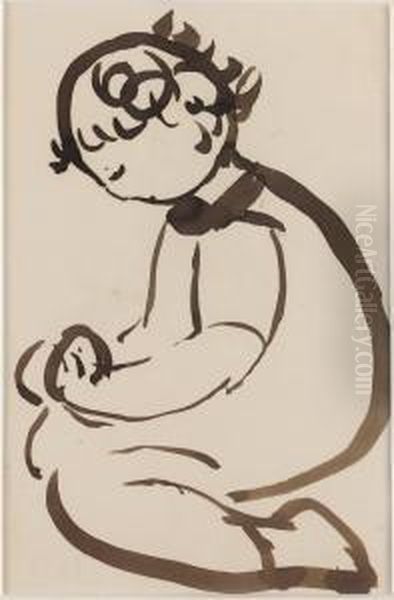 Ivan Oil Painting by Sigrid Hjerten