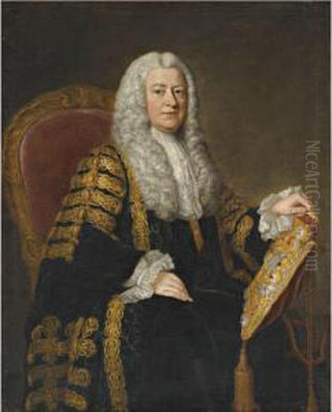 Portrait Of Philip Yorke Oil Painting by William Hoare Of Bath