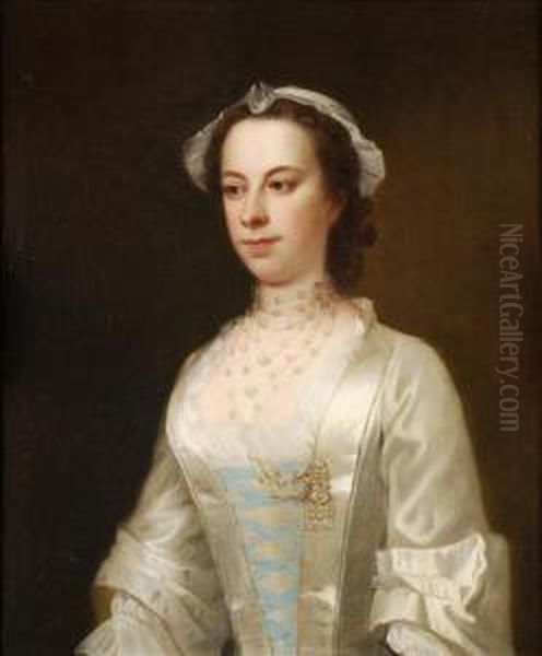 Portrait Ofa Lady Oil Painting by William Hoare Of Bath