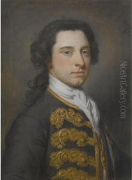 Portrait Of A Gentleman Oil Painting by William Hoare Of Bath