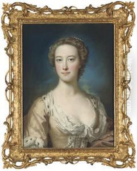 Portrait Of A Lady Oil Painting by William Hoare Of Bath