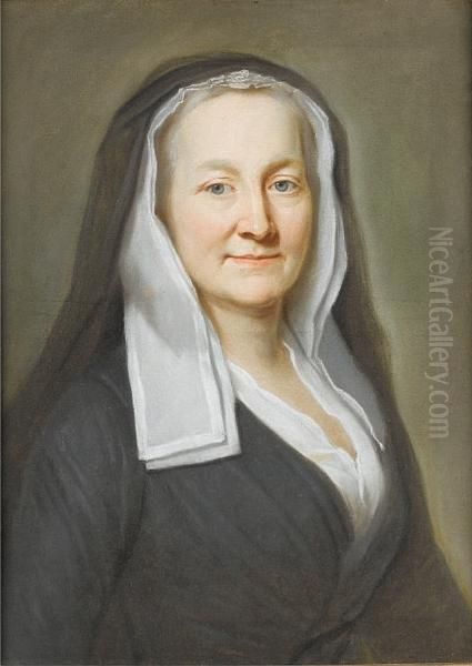 Portrait Of A Lady Oil Painting by William Hoare Of Bath