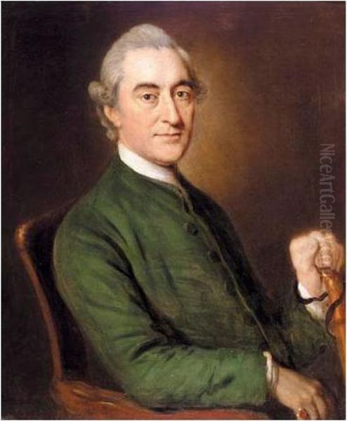 Portrait Of George Burges Oil Painting by William Hoare Of Bath