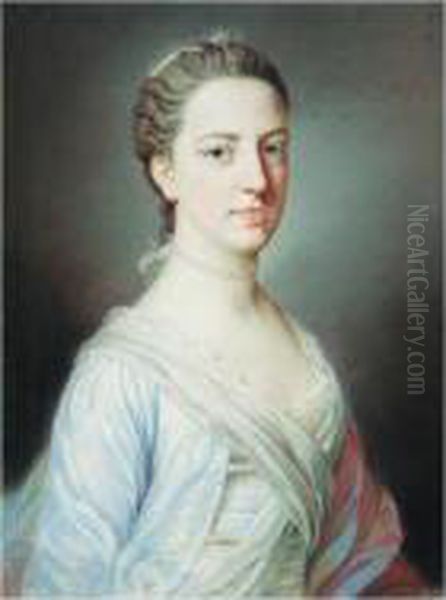 Portrait Of A Lady Oil Painting by William Hoare Of Bath