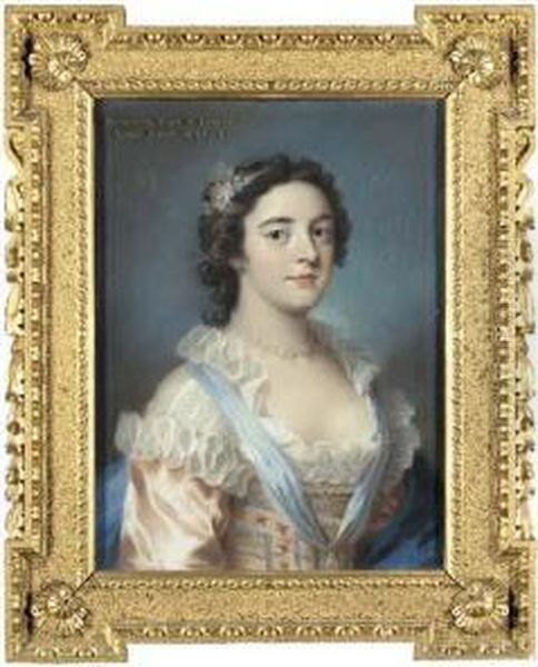 Portrait Of Henrietta, Countess Of Abergavenny Oil Painting by William Hoare Of Bath