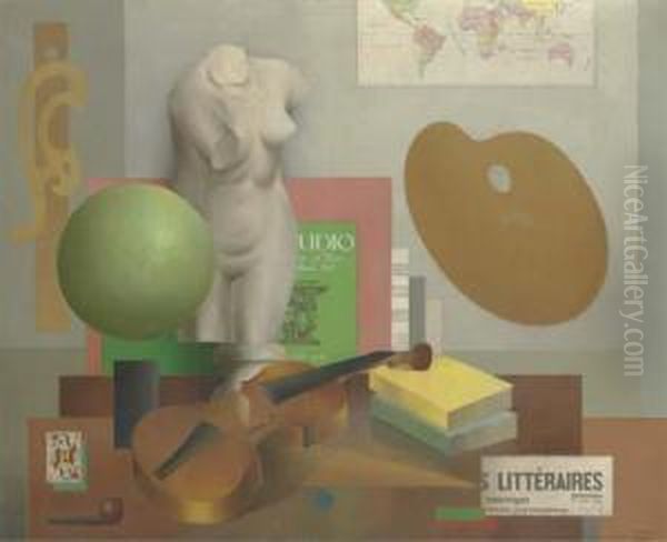 La Symbolique Des Arts Oil Painting by Pierre Hode