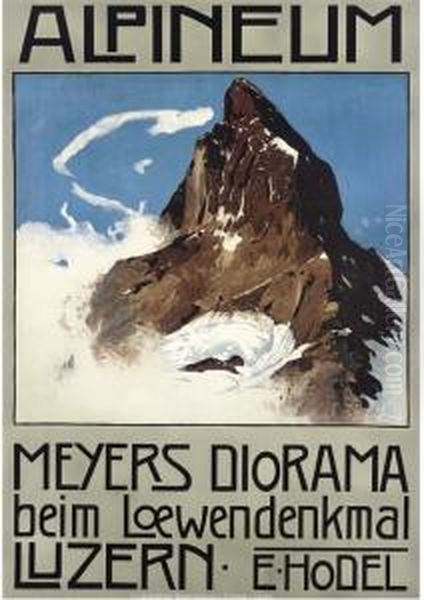 Alpineum Oil Painting by Ernst I Hodel