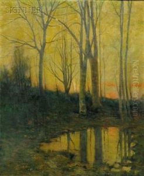 View Of Nutley, New Jersey Oil Painting by Arthur Hoeber