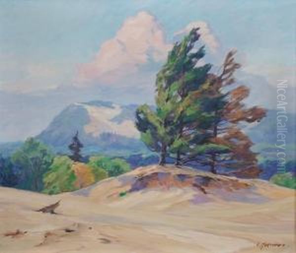 Grand Haven Dunes Oil Painting by Carl Hoerman
