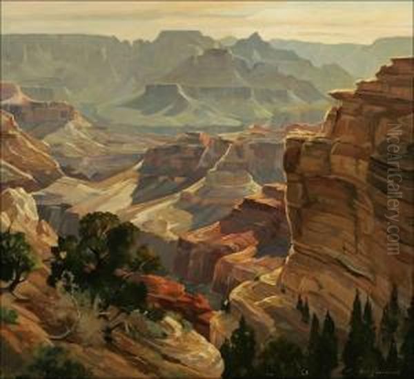 Morning, Grand Canyon Oil Painting by Carl Hoerman