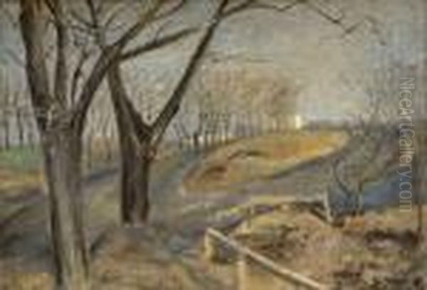 Stare Kobylisy Oil Painting by Karel Holan