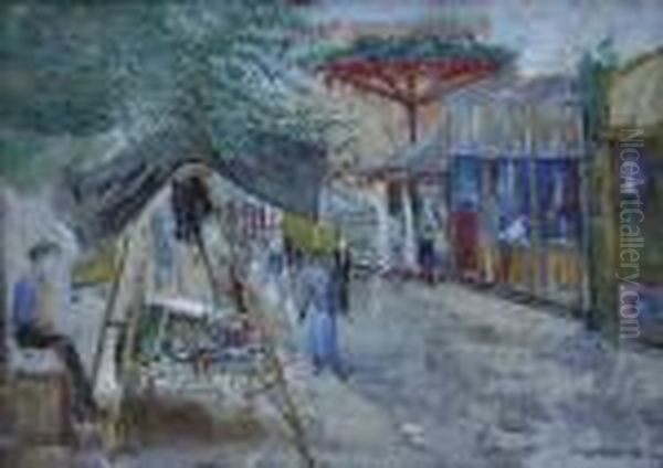 U Kolotocu Oil Painting by Karel Holan