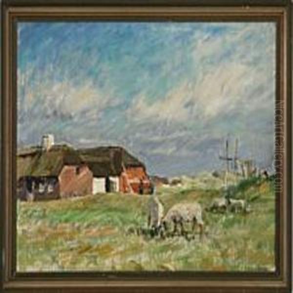 View Of Fano Oil Painting by Niels Holbak