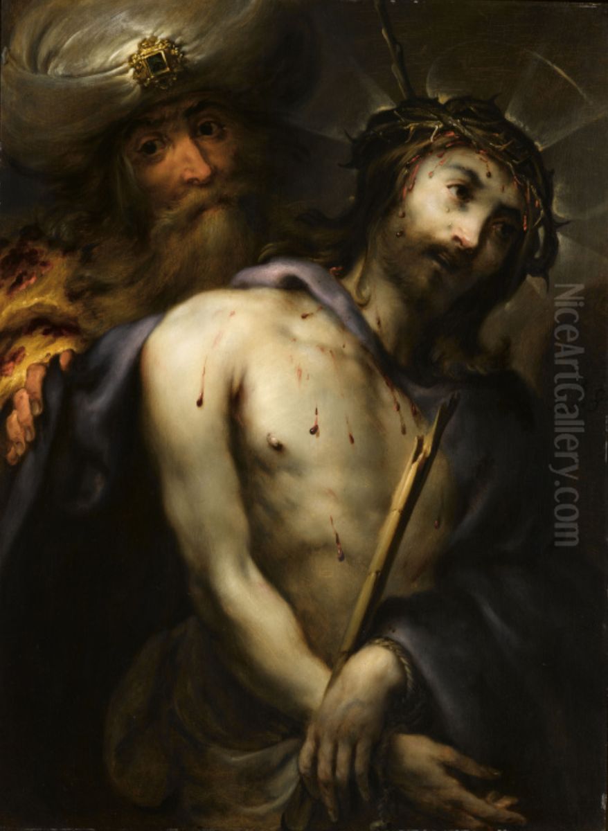 Ecce Homo Oil Painting by Jan Cossiers