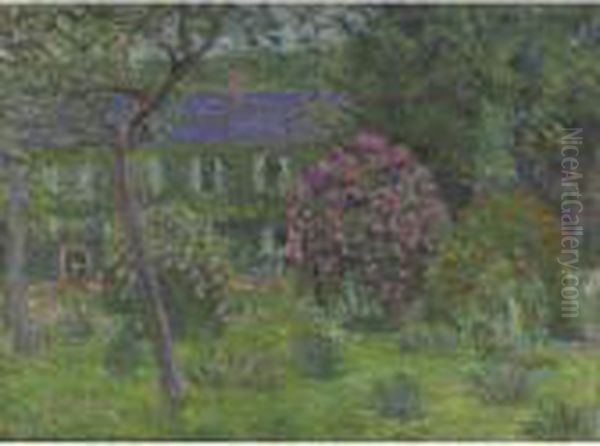 The Garden Of Giverny Oil Painting by Blanche Hoschede-Monet