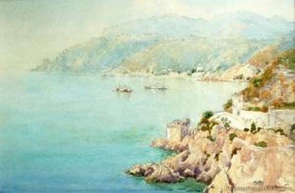 Saracen Tork, Majori, Southern Italy Oil Painting by Charles Henry Howorth