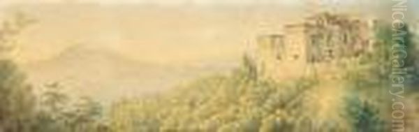 Untitled Oil Painting by Julius Hubner