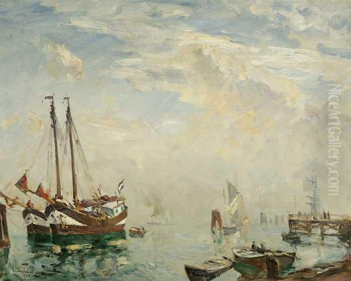 Signiert, 80x100 Cm Oil Painting by Ulrich Hubner