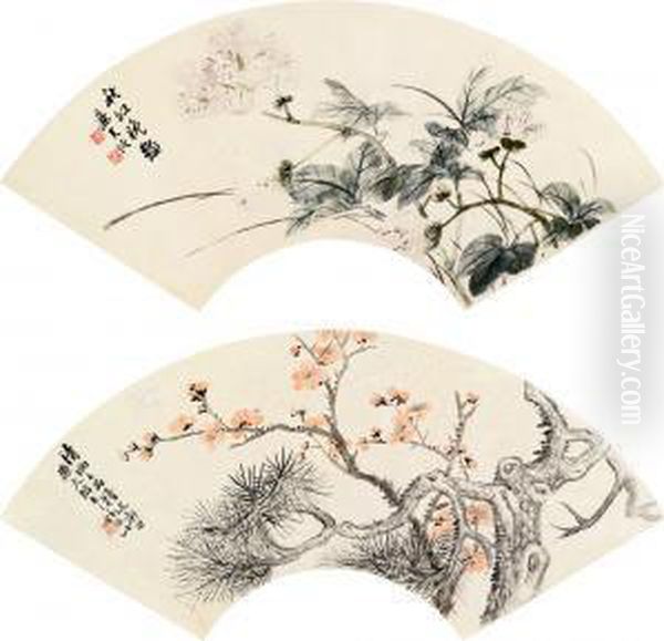 Flowers Oil Painting by Lu Hui