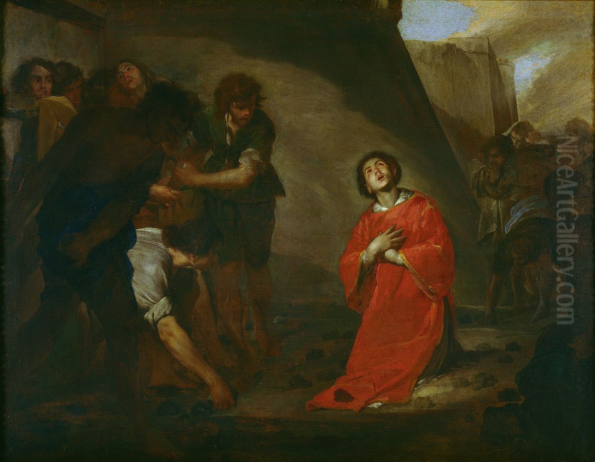 Martyrdom of St Stephen Oil Painting by Bernardo Cavallino