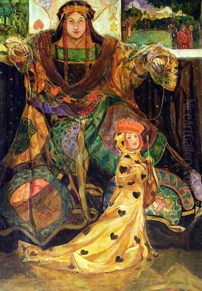 The Queen of Hearts Oil Painting by Claude Andrew Calthrop