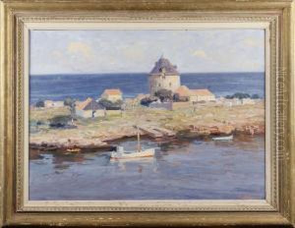 Sommardag Pa Christianso Oil Painting by Oscar Hullgren