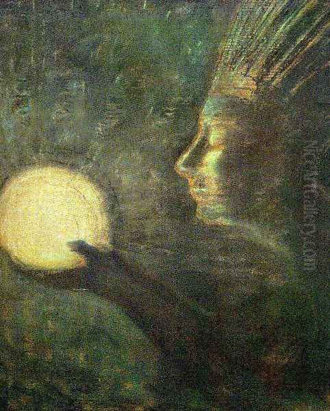 Friendship Oil Painting by Mikolajus Ciurlionis