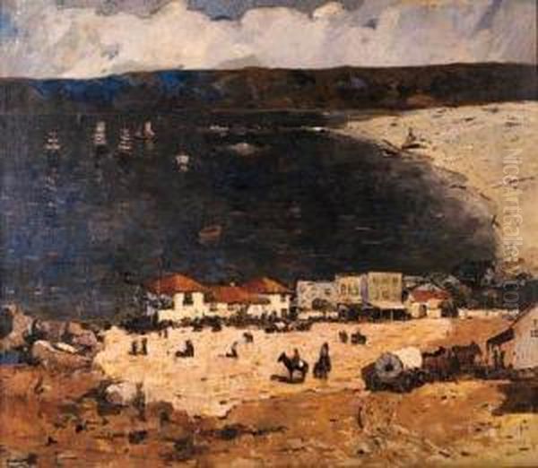 The First American Flag
Signed Oil Painting by Thomas Lorraine Hunt