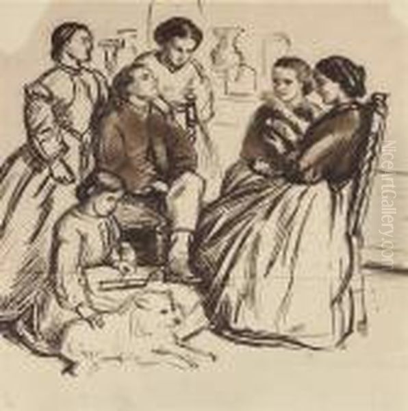 Scene At Sheen Oil Painting by William Holman Hunt