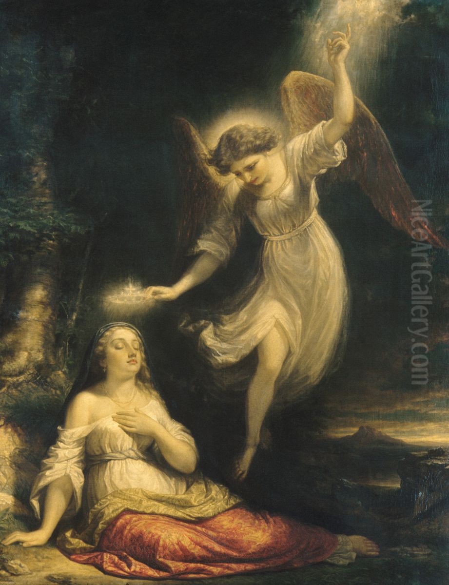 Mercy's Dream Oil Painting by Daniel Huntington