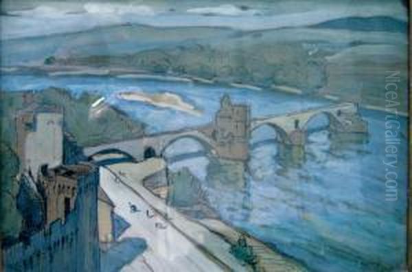 Le Pont Oil Painting by Joseph Hurard