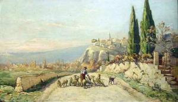 Berger Pres Des Angles Oil Painting by Joseph Hurard