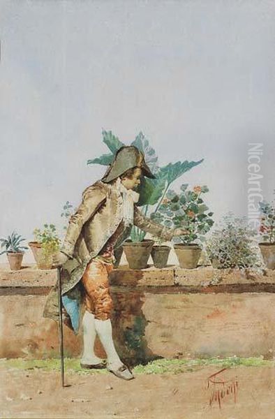 Nobiluomo Oil Painting by Filippo Indoni