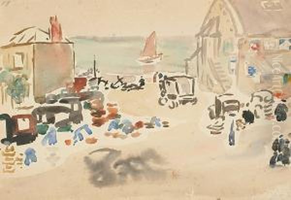 Two Sketchbooks Oil Painting by Greville Irwin