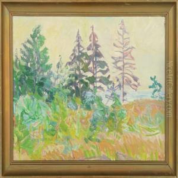 Along The Coast,svaneke Oil Painting by Kraesten Iversen