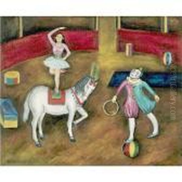 Tony Y Teresita En Su Numero Oil Painting by Maria Izquierdo