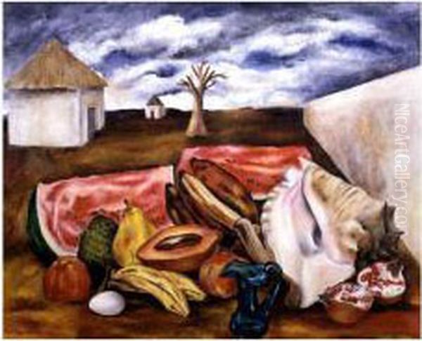 Naturaleza Viva Oil Painting by Maria Izquierdo