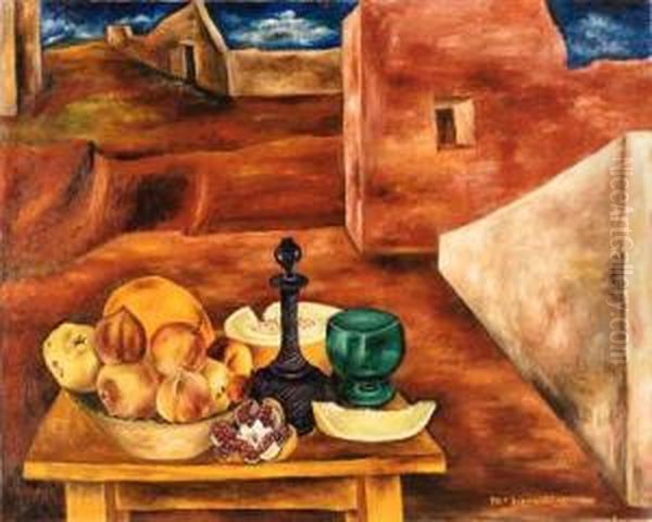 Naturaleza Muerta Oil Painting by Maria Izquierdo