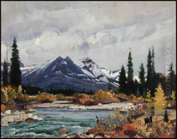 Pipestone River, Canadian Rockies Oil Painting by Richard Jack