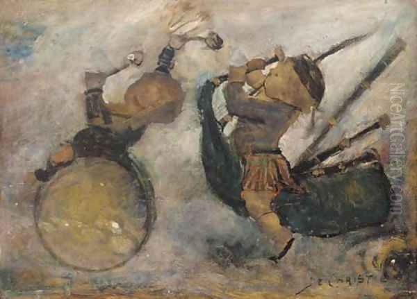 Music in the air Oil Painting by James Elder Christie