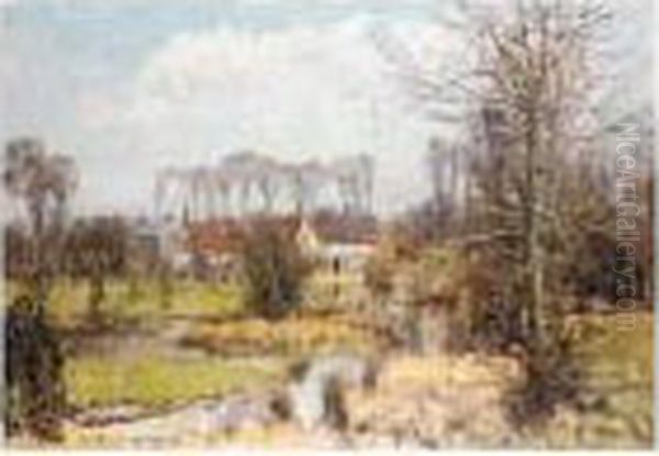 Spring In Weston Turville Oil Painting by Alexander Jamieson