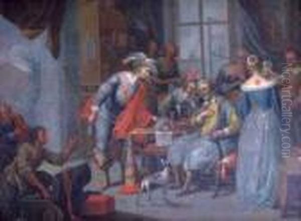 Untitled Oil Painting by Frans Christoph Janneck