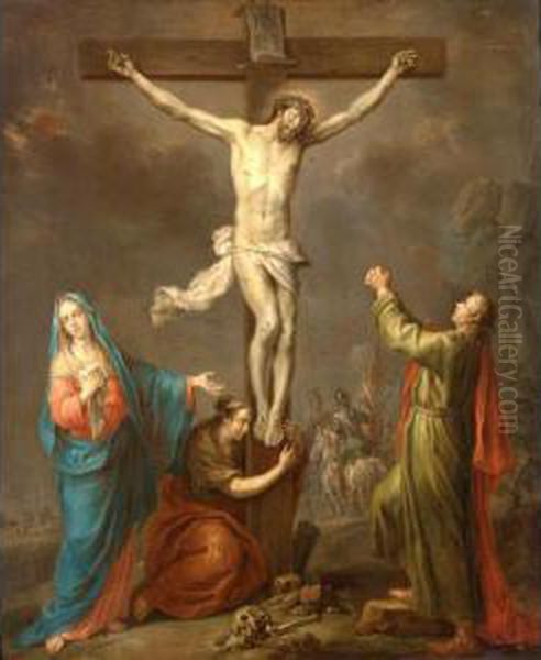 The Crucifixion Oil Painting by Frans Christoph Janneck