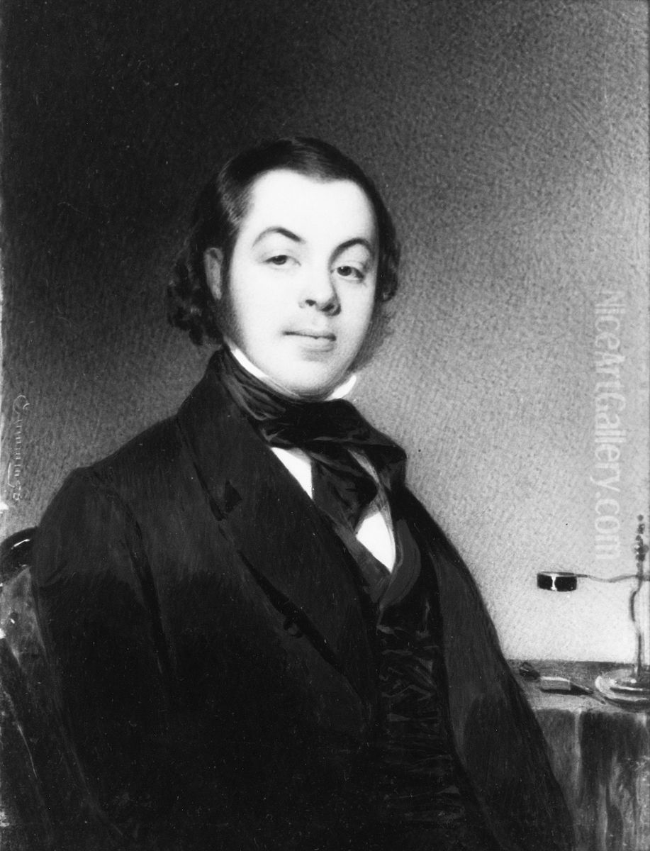 Benson John Lossing Oil Painting by Thomas Seir Cummings