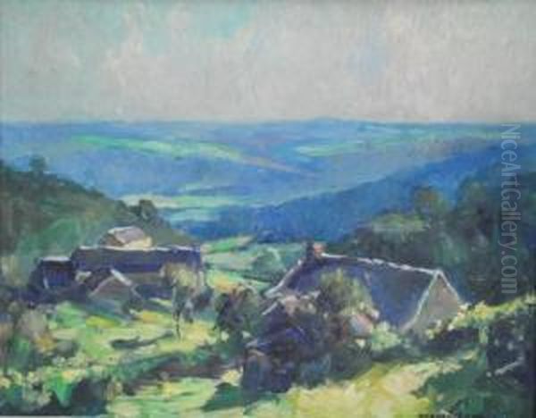 Vue De Trooz Oil Painting by Ludovic Janssen