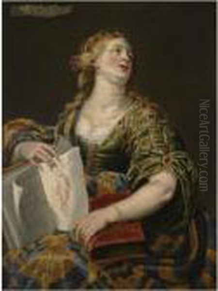 The Cumaean Sibyl Oil Painting by Abraham Janssens