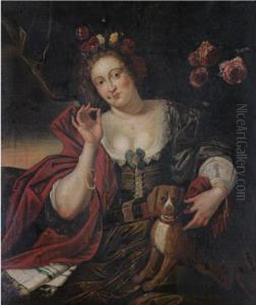 An Allegory Of Spring Oil Painting by Abraham Janssens