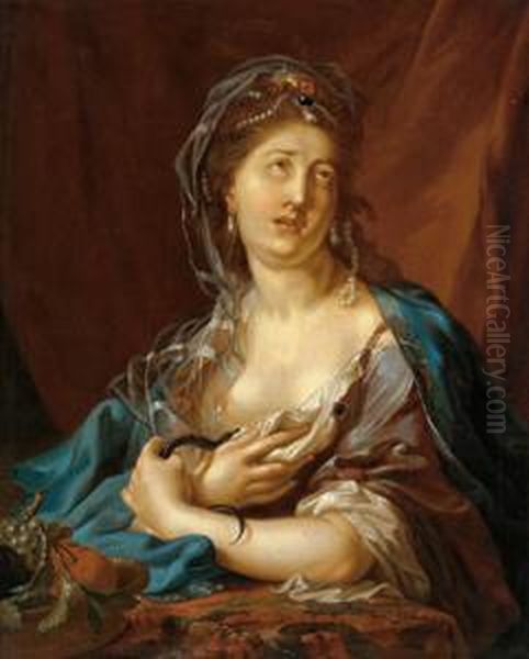 Ritratto Di Cleopatra Oil Painting by Abraham Janssens