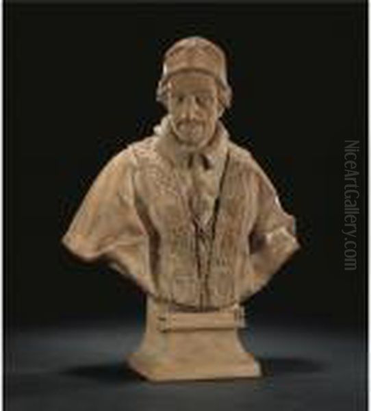 Rome, Late 17th Century
 

 
 A Terracotta Bust Of Pope Innocent Xi Oil Painting by Victor Honore Janssens
